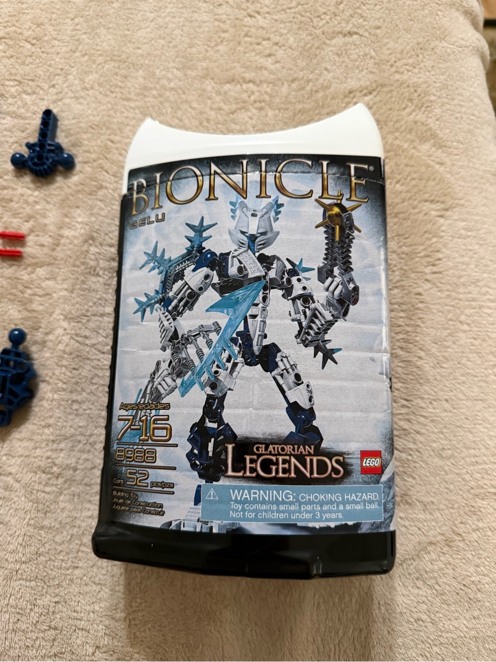 Lego Bionicle Glatorian Legends Carrying Case - White, Blue, Black